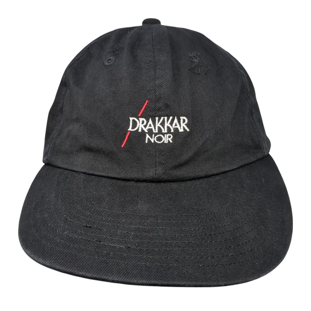 Drakkar Noir Slideback Hat Black One Size Embroidered Guy Laroche
